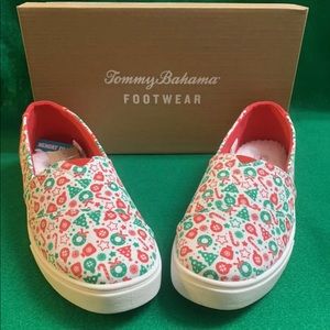 BRAND NEW Tommy Bahama Christmas Memory Foam Slip-On Shoes Women Multiple Sizes